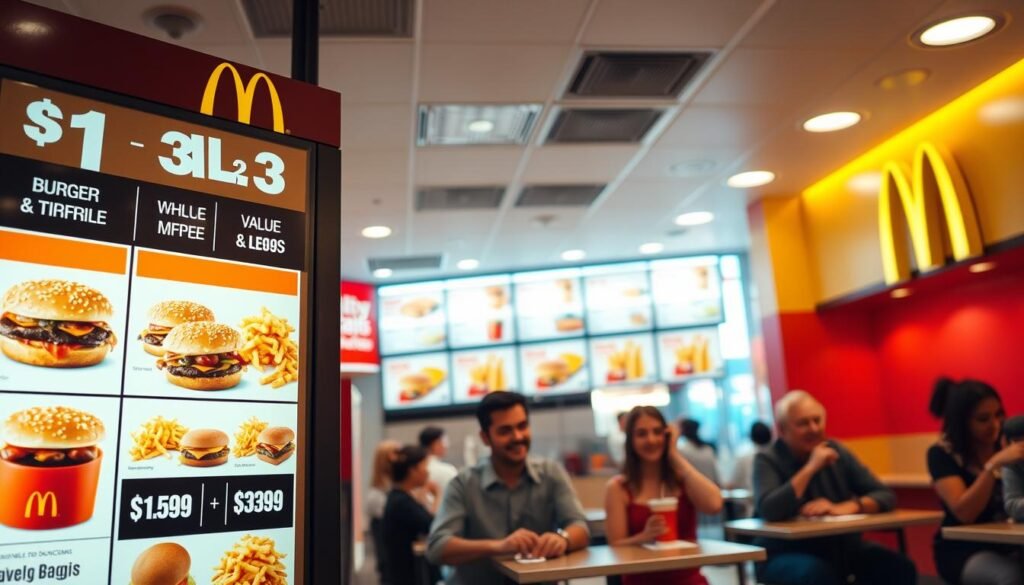mcdonald's $1 $2 $3 menu with prices