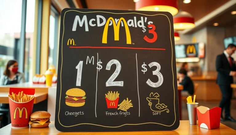 mcdonald's $1 $2 $3 menu with prices