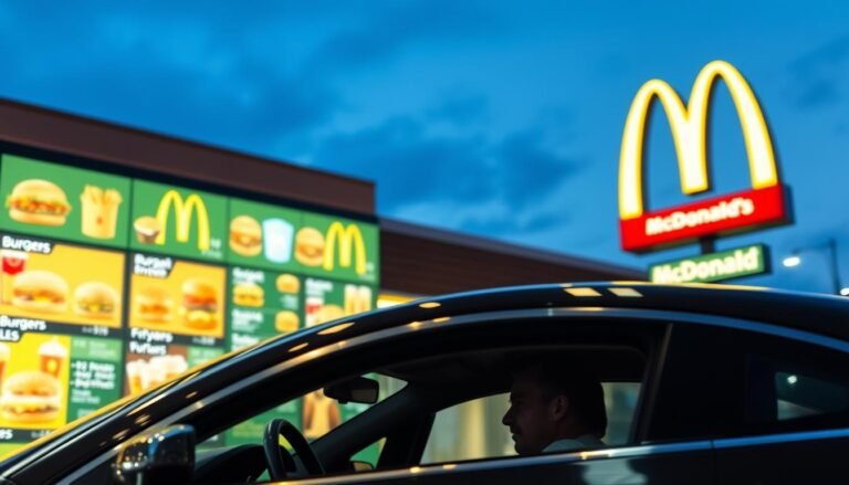 mcdonald's drive thru menu