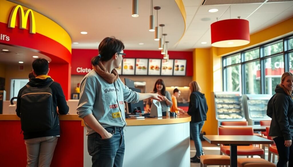 mcdonald's gluten free ordering