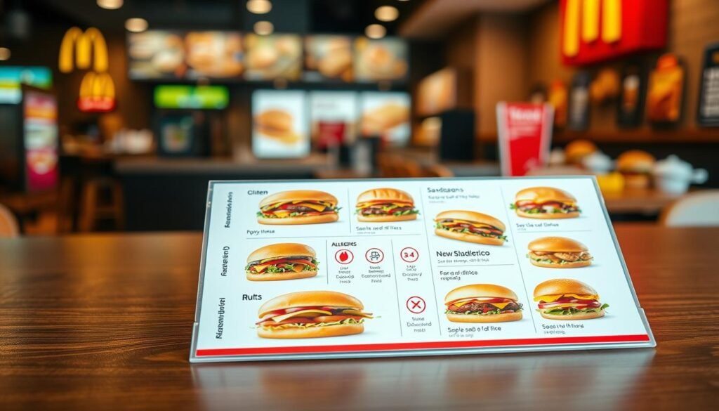 mcdonald's sandwich allergen information