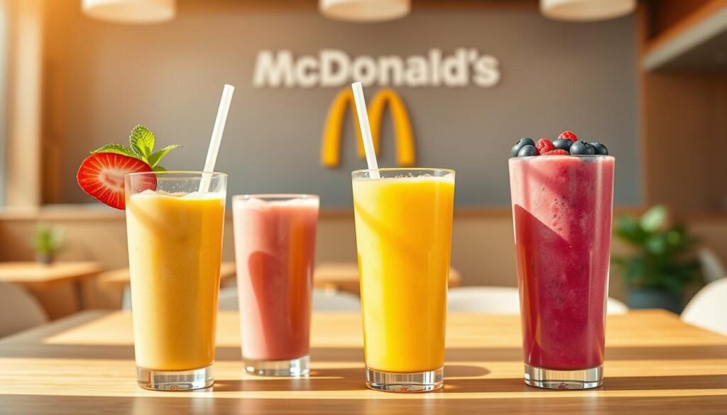 mcdonald's smoothies selection mcdonald's smoothies selection